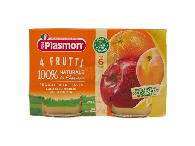 PLASMON OMO 4 FRUTTI GR.104X2