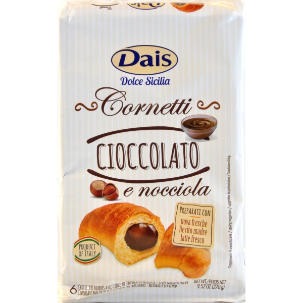 DAIS CORNETTI CIOCCOLATO E NOCCIOLA GR 270