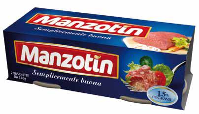 MANZOTIN CARNE PRIMAVERA GR 140X2