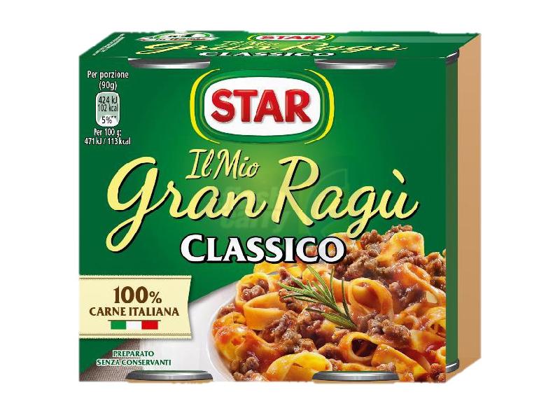 STAR GRAN RAGU CARNE CLASSICO GR.180X2