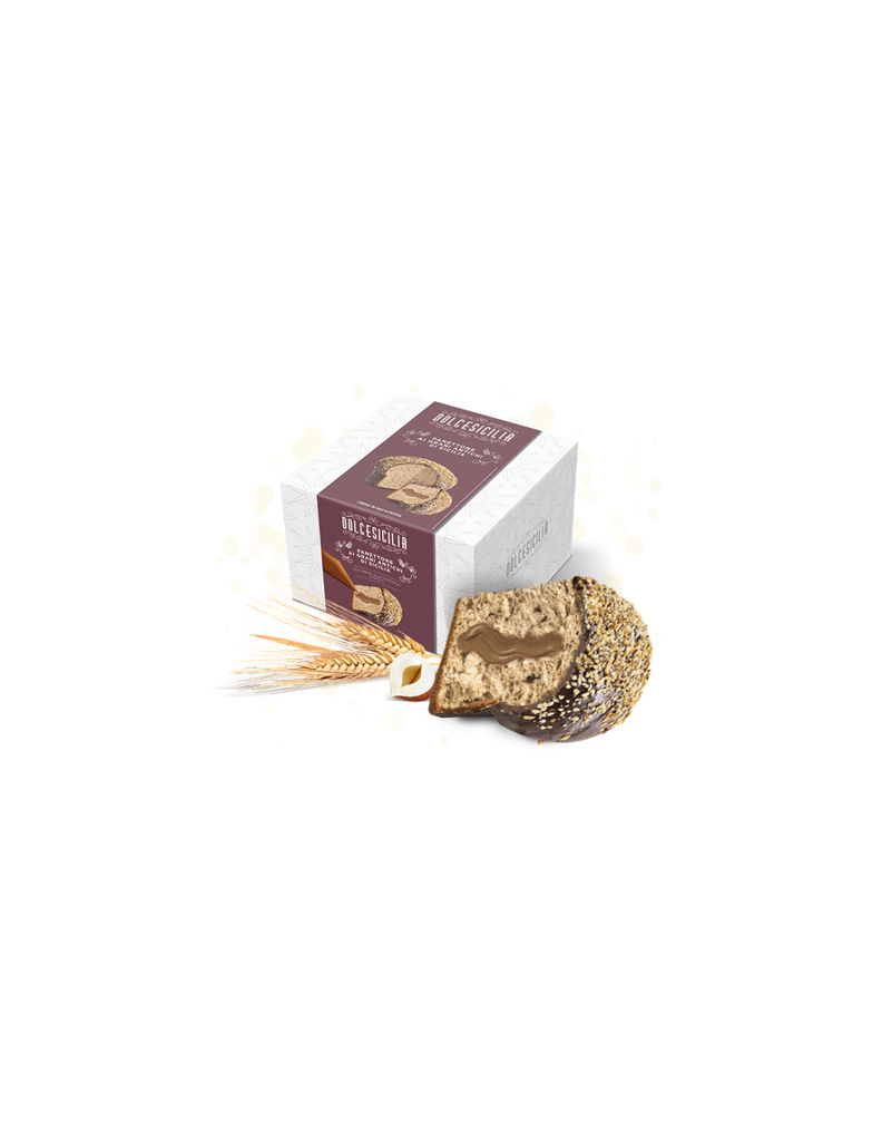 PANETTONI AI GRANI ANTICHI NOCCIOLA DOLCE SICILIA