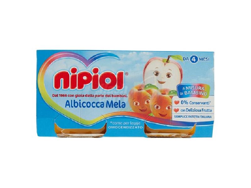 NIPIOL OMO ALBICOCCA/MELA GR.80X2