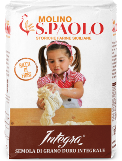 [2int1] SAN PAOLO SEMOLA DI GRANO DURO INTEGRALE 1KG