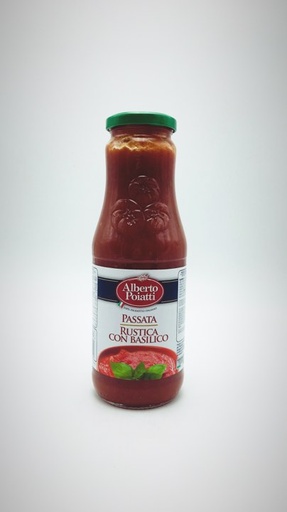 [S721] ALBERTO POIATTI PASSATA RUSTICA CON BASILICO 700ML 