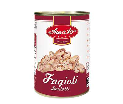 [2059] AMATO FAGIOLI BORLOTTI LATTA  GR.400
