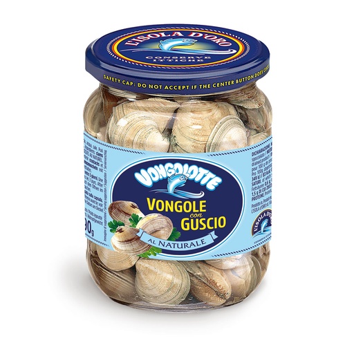 [2751] VONGOLOTTE VONGOLE CON GUSCIO AL NATURALE 700GR