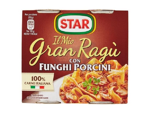[005944] STAR GRAN RAGU\'FUNGHI PORC.GR.180X2
