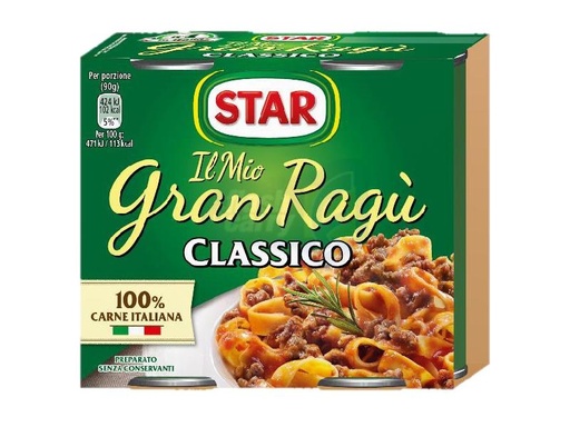 [005945] STAR GRAN RAGU CARNE CLASSICO GR.180X2