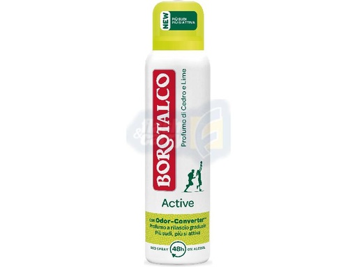 [138225] BOROTALCO DEO SPRAY ACTIVE GIALLO ML.150