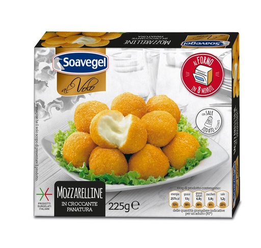 [000045A] MOZZARELLINE PANATE AL VOLO SOAVEGEL 9PZ