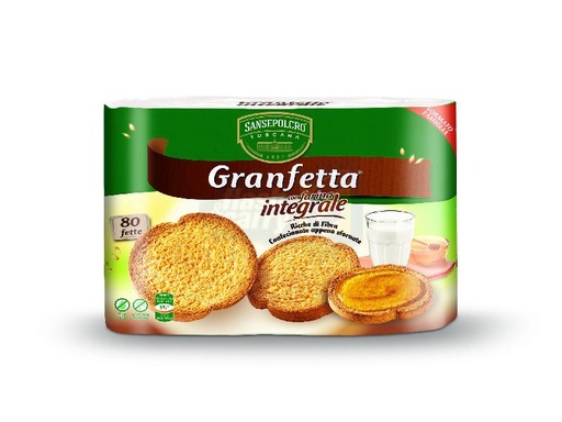 [000833] BUITONI GRANFETTA INTEGRALE x80 FETTE BISCOTTATE CON FARINA INTEG.
