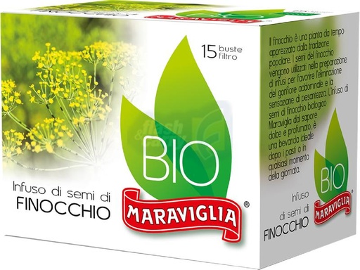 [003366] MARAVIGLIA TISANA INF.BIO SEMI FINOCCHIO 15 BS 