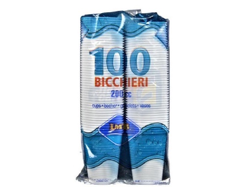 [004580] IMB BICCHIERI BIANCHI CC.200 PZ.100